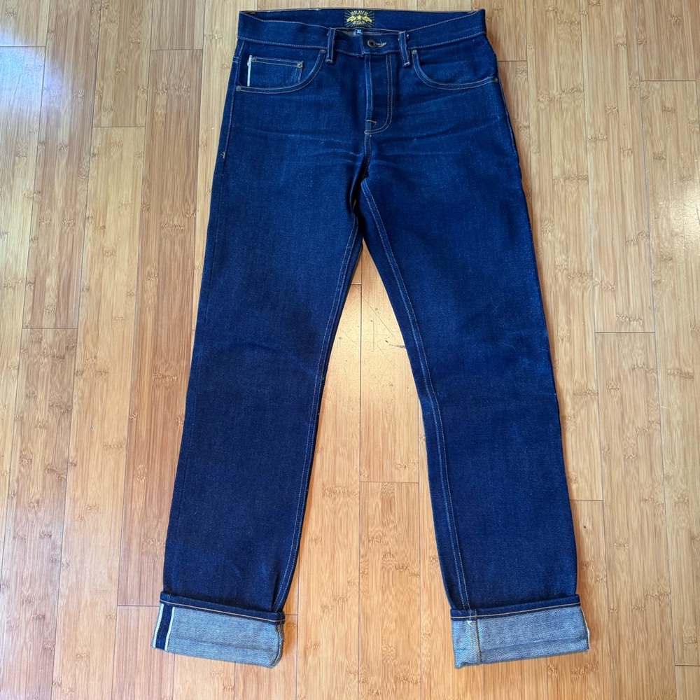 Brave Star Selvage Heavyweight Selvedge Blue Denim Jeans Size 32